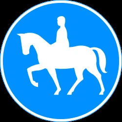 Mandatory path for equestrians.