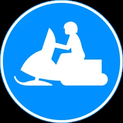 Mandatory path for snowmobiles.