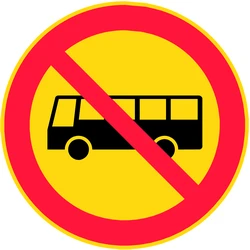 Buses prohibited.