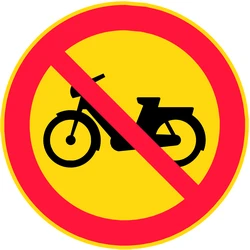 Mopeds prohibited.