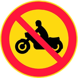 Motorcycles prohibited.