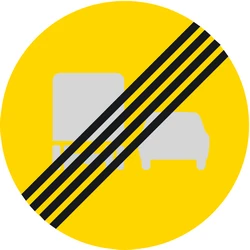 End of the overtaking prohibition for trucks.