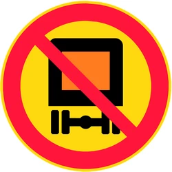 Vehicles with dangerous goods prohibited.