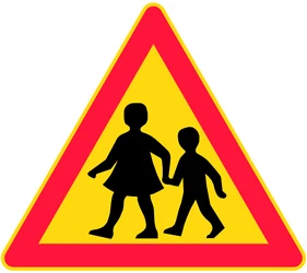Warning for children.