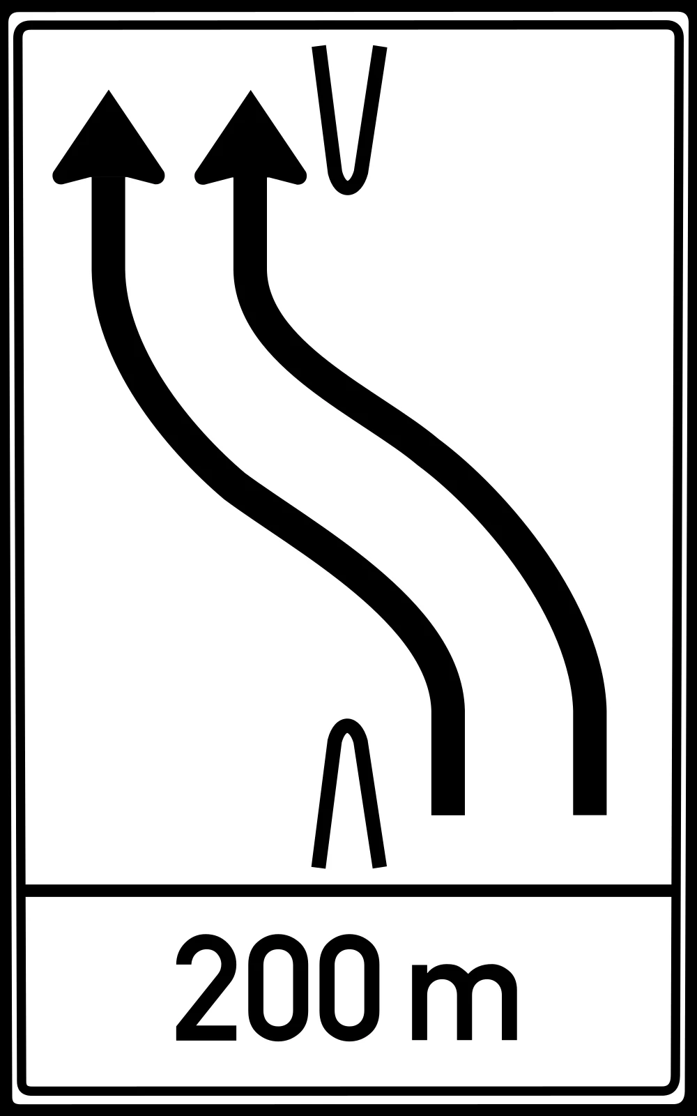 Temporary change in the direction of the lanes.