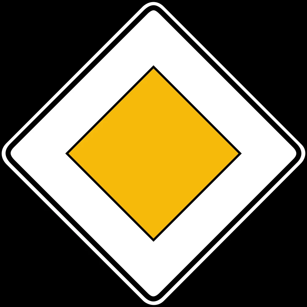 Begin of a priority road.