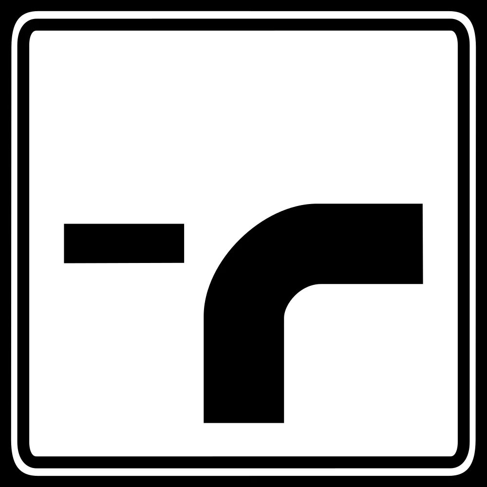 Curve of the main road.