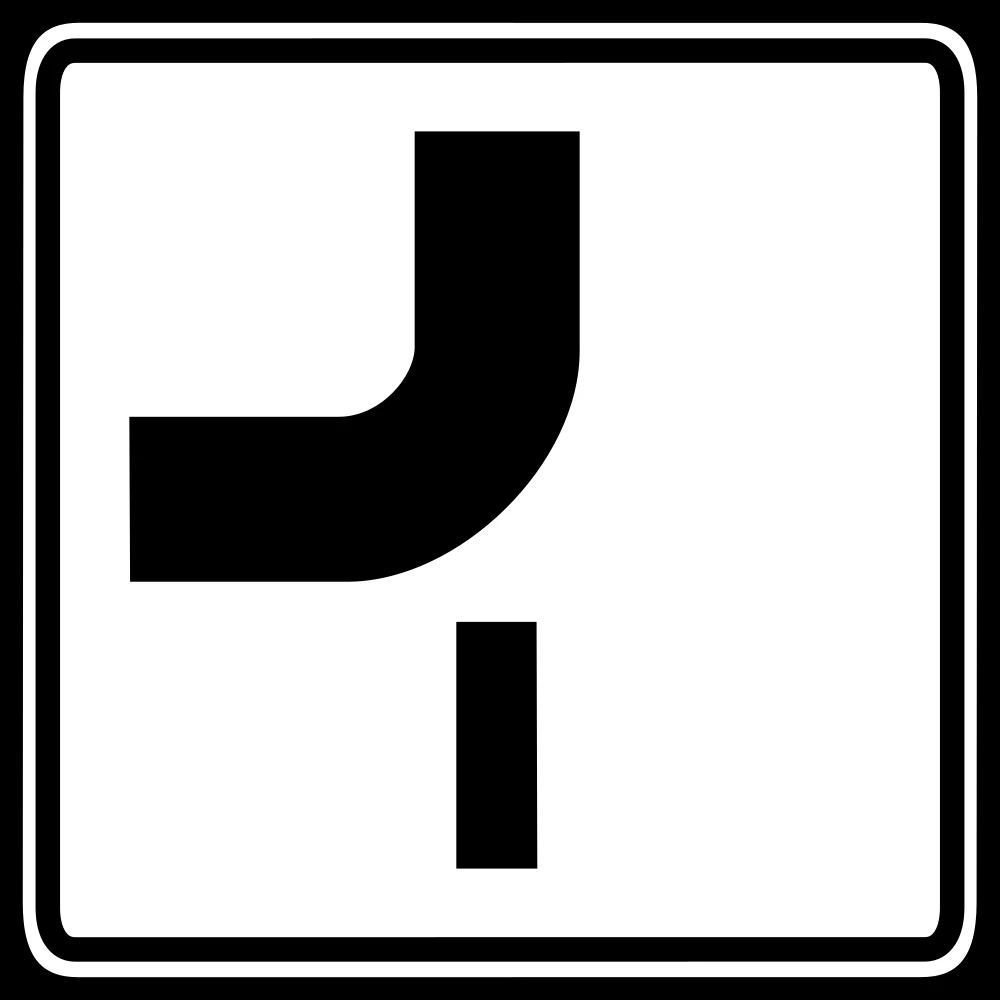 Curve of the main road.