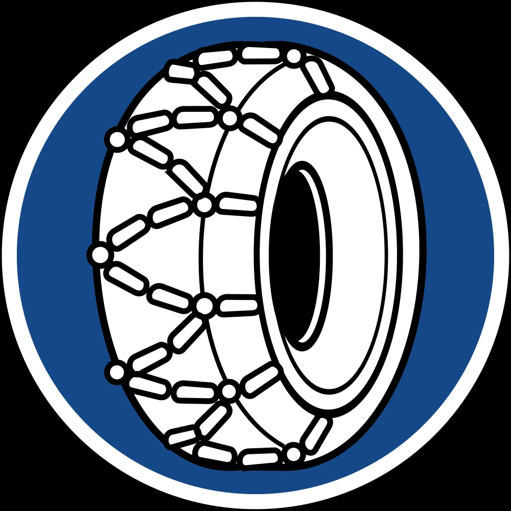 Snow chains mandatory.