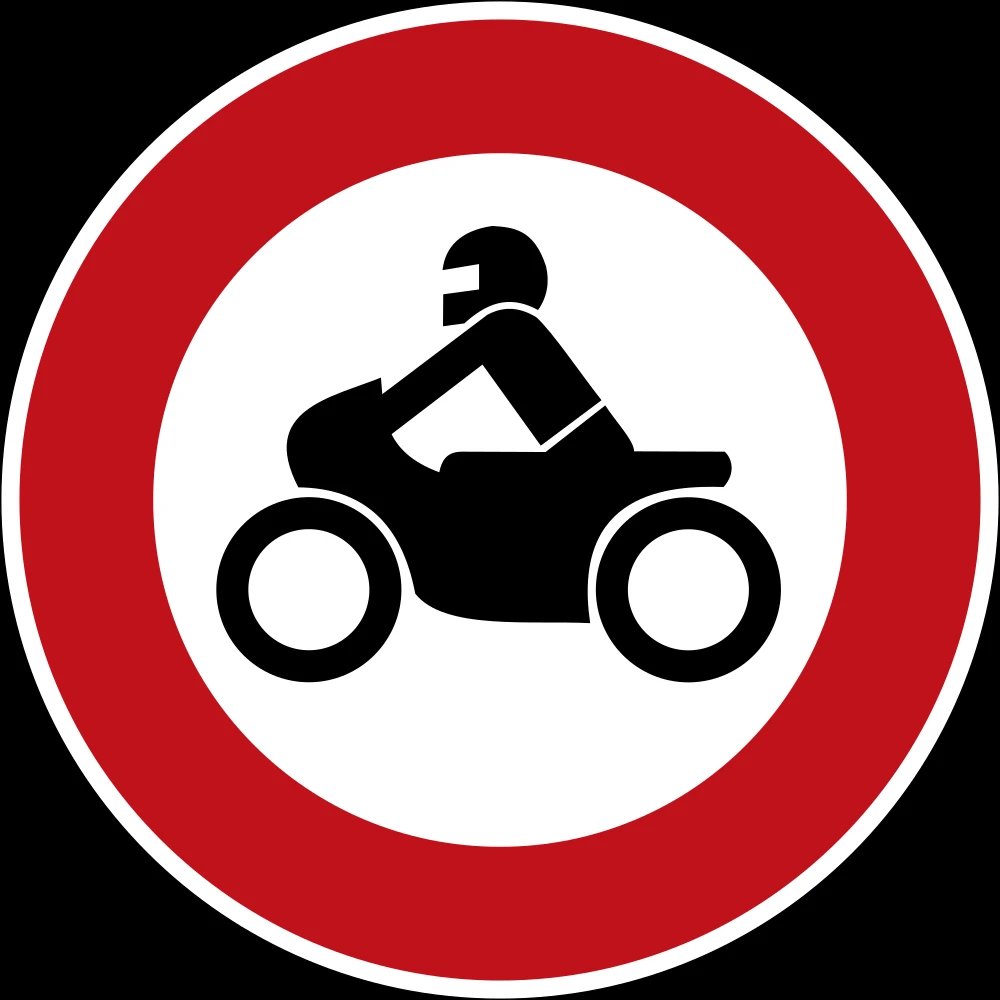 Motorcycles prohibited.
