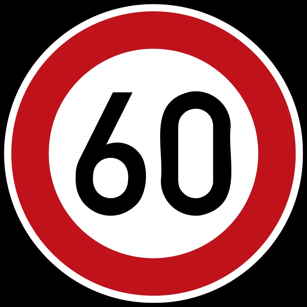 Begin of a speed limit.