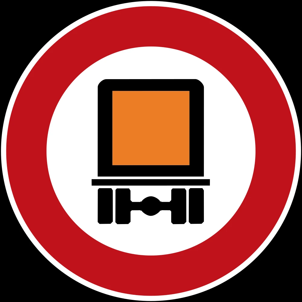 Vehicles with dangerous goods prohibited.