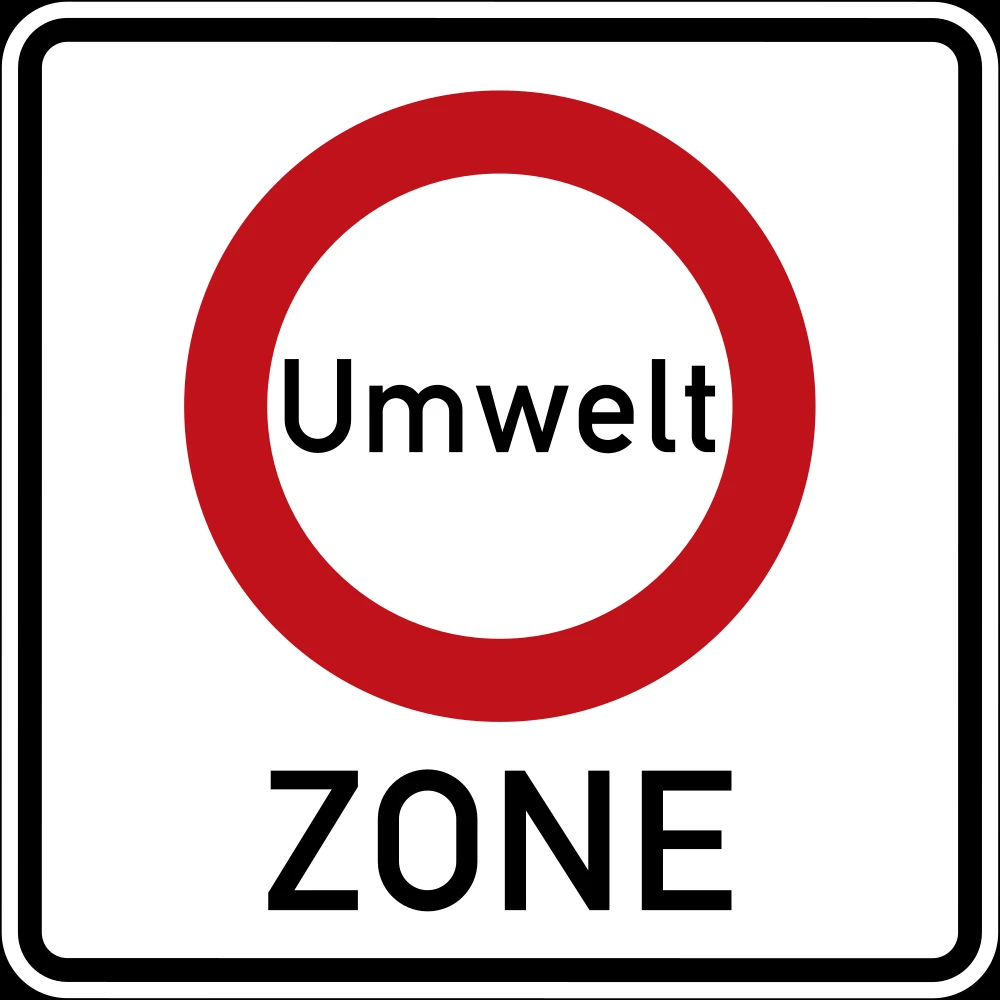 Begin of a low-emission zone.
