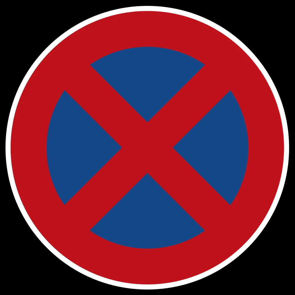 Parking and stopping prohibited.