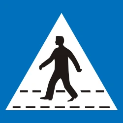 Crossing for pedestrians.