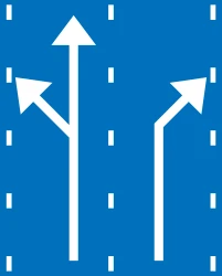 Overview of the lanes and their direction.