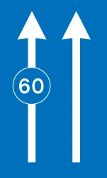 Minimum speed of a lane.