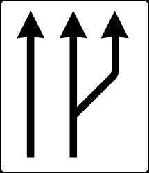 Begin of a new lane.
