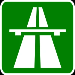Begin of a motorway.