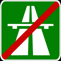 End of the motorway.