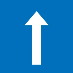 Road with one-way traffic.