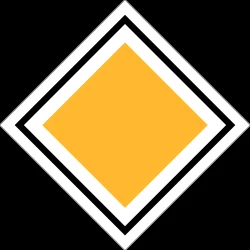 Begin of a priority road.