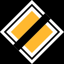 End of the priority road.