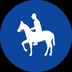 Mandatory path for equestrians.