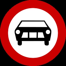 Cars prohibited.