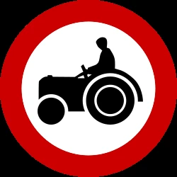Tractors prohibited.