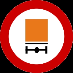 Vehicles with dangerous goods prohibited.