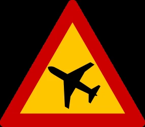 Warning for low-flying aircrafts.