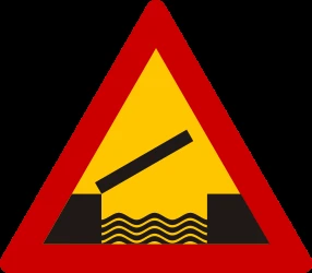Warning for a movable bridge.
