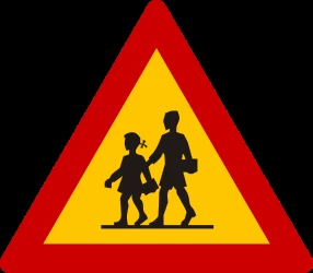 Warning for children.