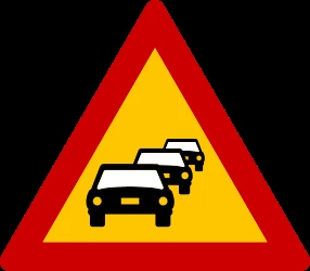Warning for traffic jams.