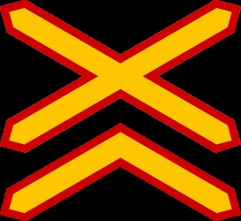 Warning for a railroad crossing with more than 1 railway.