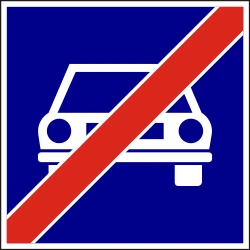 End of the expressway.
