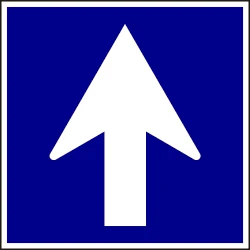 Road with one-way traffic.