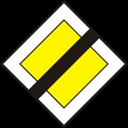 End of the priority road.