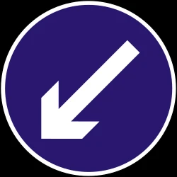 Passing left mandatory.