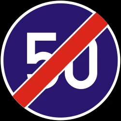 End of the minimum speed.