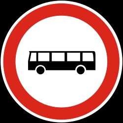 Buses prohibited.