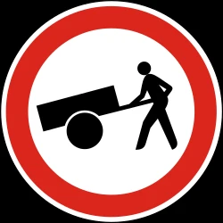 Handcarts prohibited.