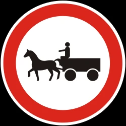 Horsecarts prohibited.