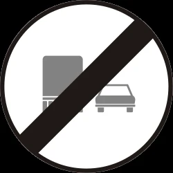 End of the overtaking prohibition for trucks.