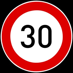 Begin of a speed limit.