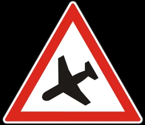 Warning for low-flying aircrafts.