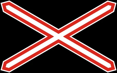 Warning for a railroad crossing with 1 railway.