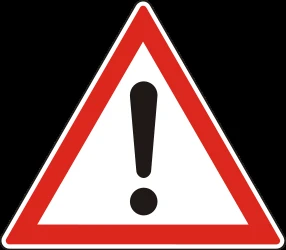 Warning for a danger with no specific traffic sign.