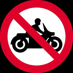 Motorcycles prohibited.